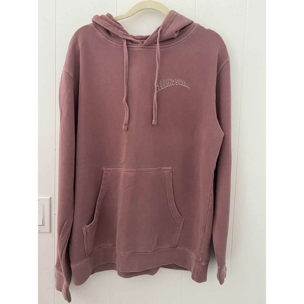 Feeling‎ Swell Surf Hoodie Adult Size Medium Light Pink Beach